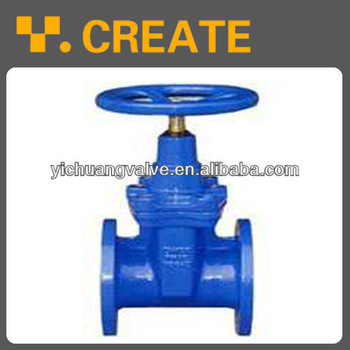 Resilient seated gate valve
