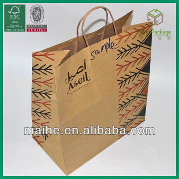 natural brown kraft paper bag