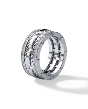 18K Gold Lab-Grown Diamond Men Eternity Ring