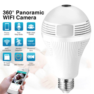 Home Security WiFi panoramiczna lampa kamery