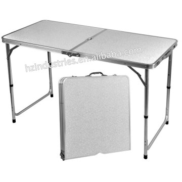 Outdoor aluminum folding picnic table with umbrella for sale