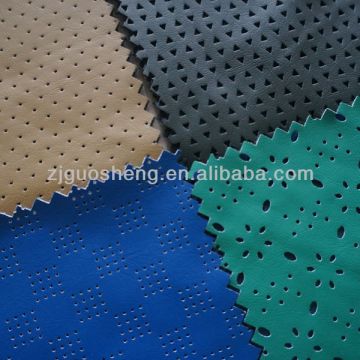 polyester brush knited embossing pu synthetic leather