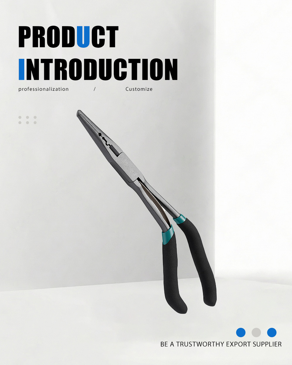 كماشة إغراء الفم المنحني Curved Mouth Lure Pliers