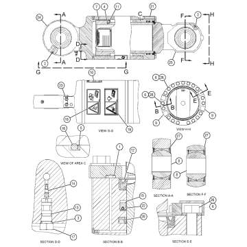 Suspensie-assemblage 458-0407 voor 777E