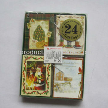 wholessale handmade decorative scrapbook 2013 christmas gift tags