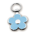 Tag del cane a forma di fiore in metallo personalizzato