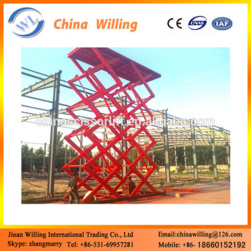 Stationary work lift vertical scissor lift platform price WLG3.0-6.4