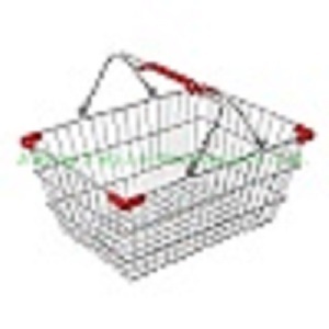metal shopping baskets with handles