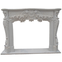 Marble fireplace Stone carving