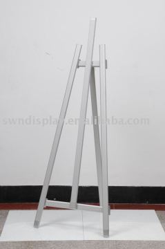 aluminum advertising triangle easel display stand