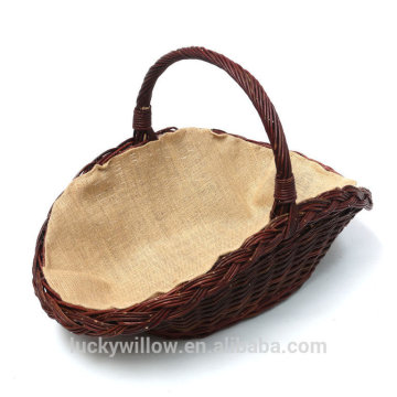 wholesale Large wicker linen log basket