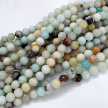 Pandahall 8mm Natural Flower Amazonite Bead Strands: Aesthetic Jewelry Crafting Supplies