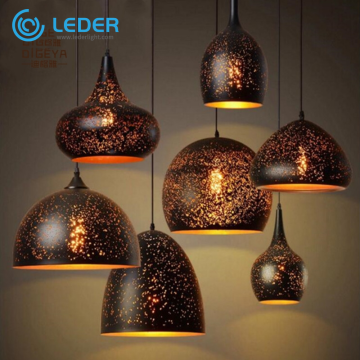 Lampes à suspension LED marron LEDER