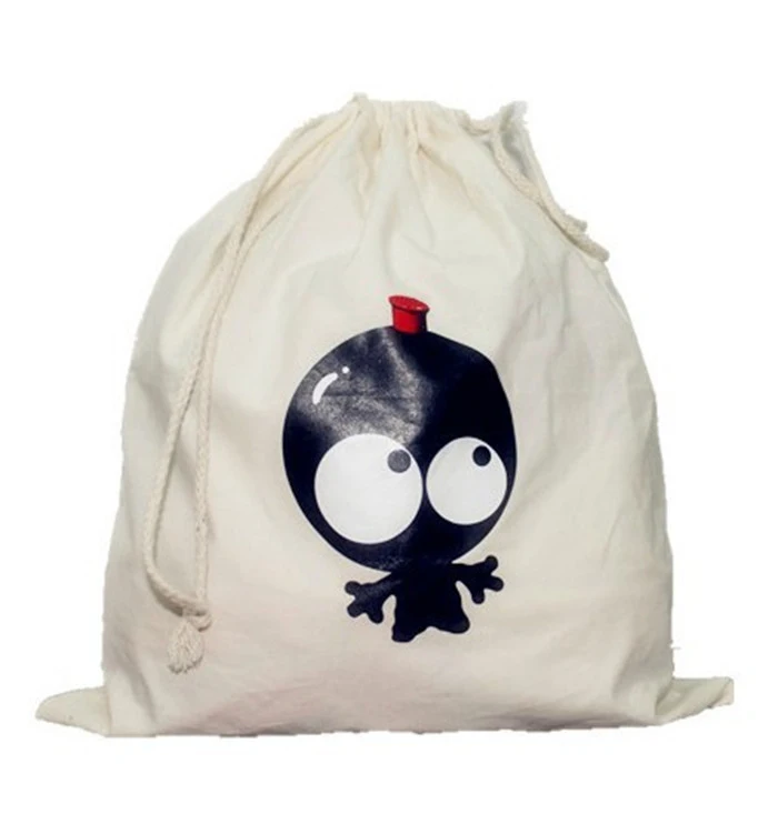 Gots Certified 100% Natural Cotton Tote Produce Calico Bags with Logo Custom Printing