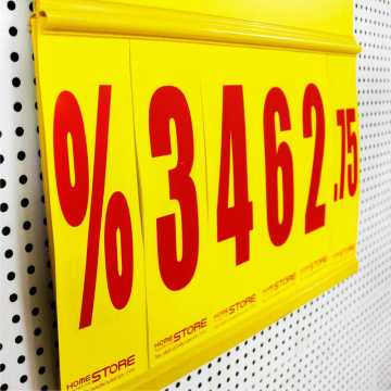 Supermarket Plastic Hanging Price Label Sign Pricing Board