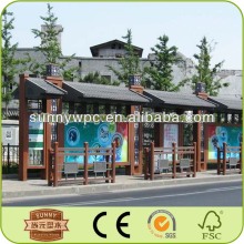 outdoor wpc railing for bus station