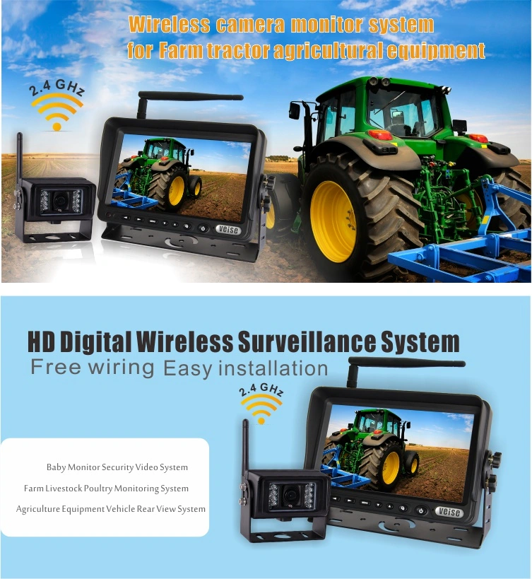 Wireless Baby Monitor for Farm Tractor Agricultural Equipment Video Surveillance