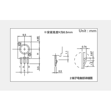 RK097 Series Rotating potentiometer