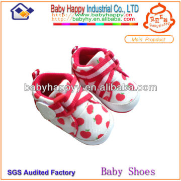 pink canvas casual Sweet girl baby shoes