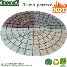 Rounded running bond pavers | round landscaping cube paving stone
