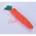 Cotton Carrot Teeth Cleaning Pet Dogs Rope Toy