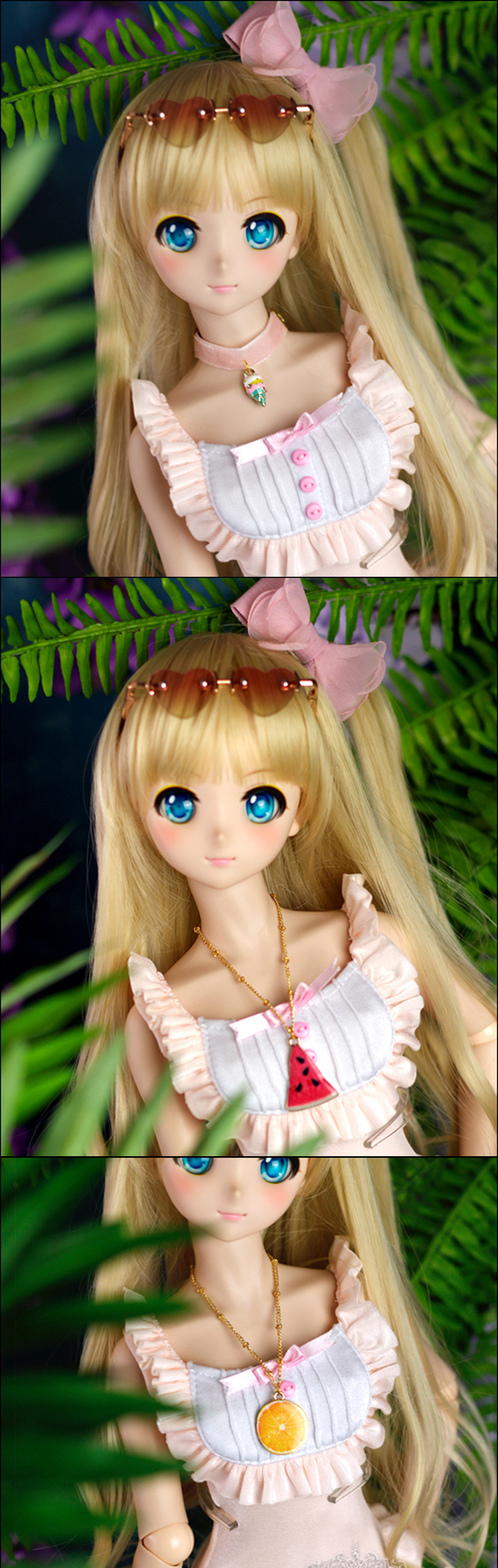 Colar de melancia / limão / sorvete BJD para SD / MSD BJD Watermelon/Lemon/Ice-cream Necklace For SD/MSD