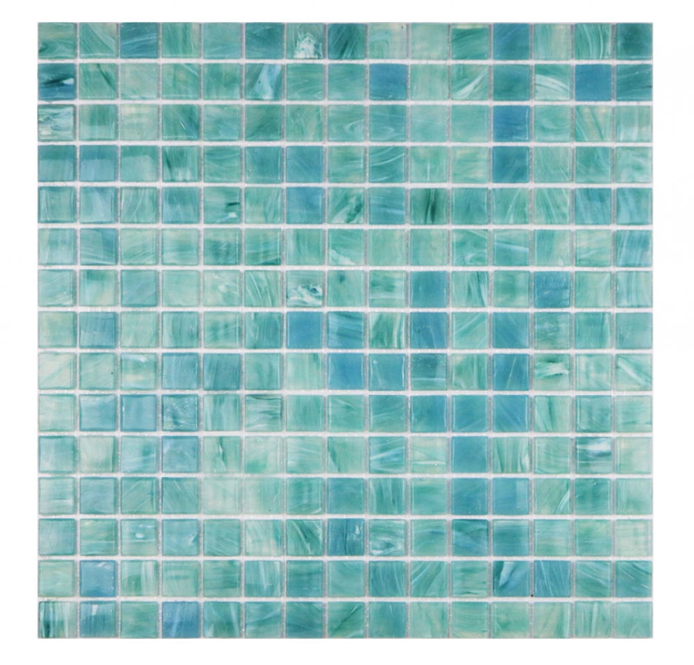 Watercolor glass mosaic for exterior wall decoration