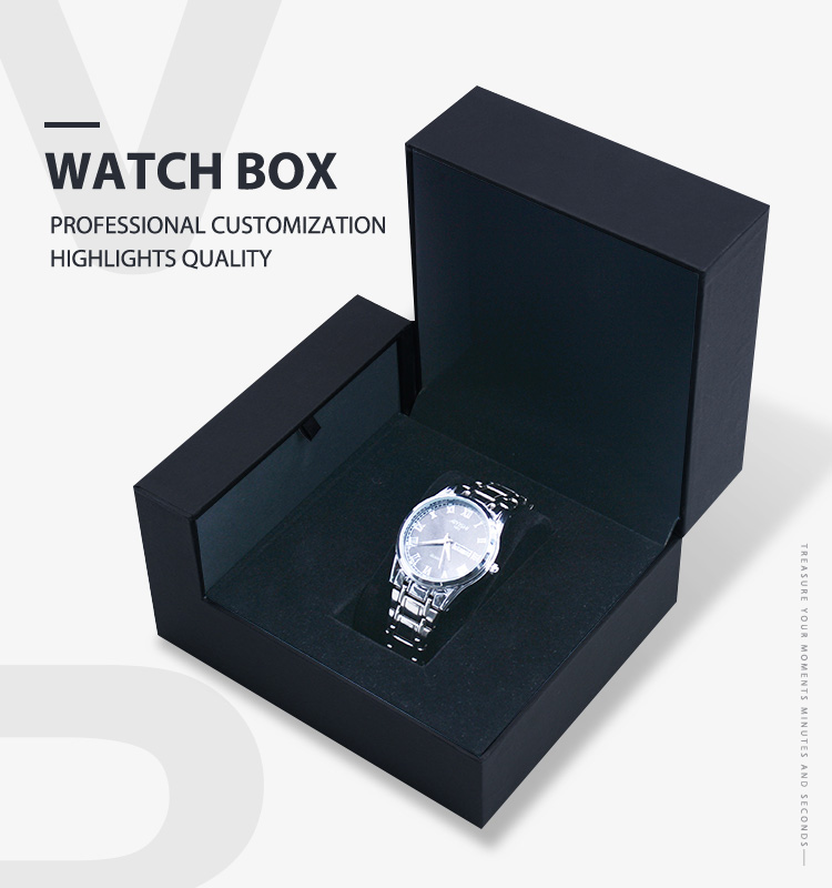 2021 High quality clamshell watch case watch box custom logo packaging