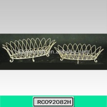 Wrought Iron S/2 Basket Fruit Holder