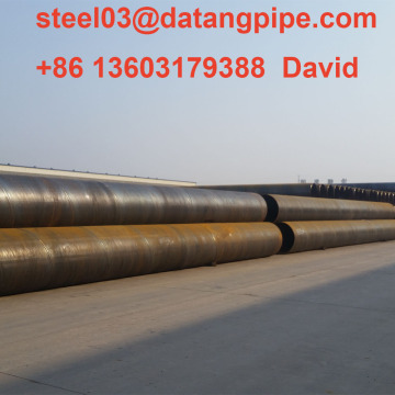 Water oil gas transport spiral steel pipes