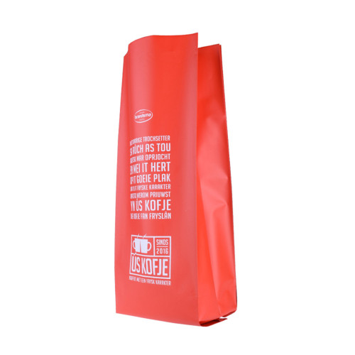Sidekilepose kaffefoliepose med ventil