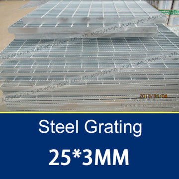 304/316L Stainless Steel Grating With Gutter 25*3MM