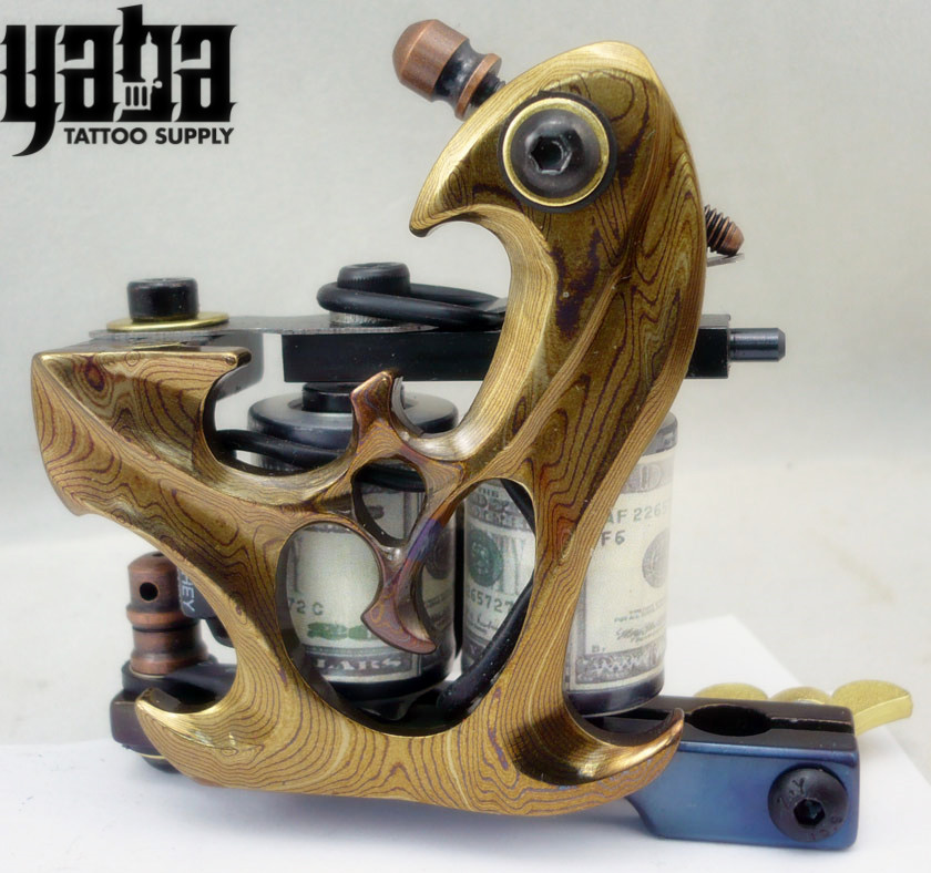 Yaba Copper Four Styles Carving Frame Coil Tattoo Machine