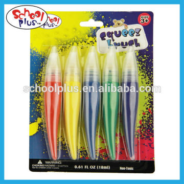 Non-toxic 18ml 5 colors tempera paint