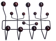 walnut color hang it all coat rack replica