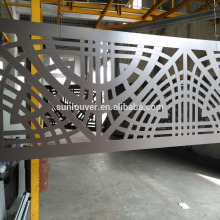 Relief metal decorative screen grates
