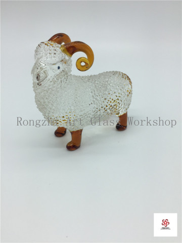 Standing Sheep Glass Sculpture