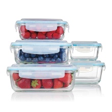 Rectangular Transparent Refrigerator Storage Box with Lids - Reusable Food Container
