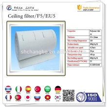 Polyester ceiling filter 600g /manufacturing filter media of air filter
