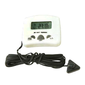Automobile inside/outside digital thermometer