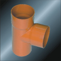 Conector en T de drenaje de PVC DIN 110 mm