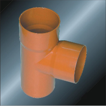 Raccord en té de raccord de drainage en PVC DIN 110 mm