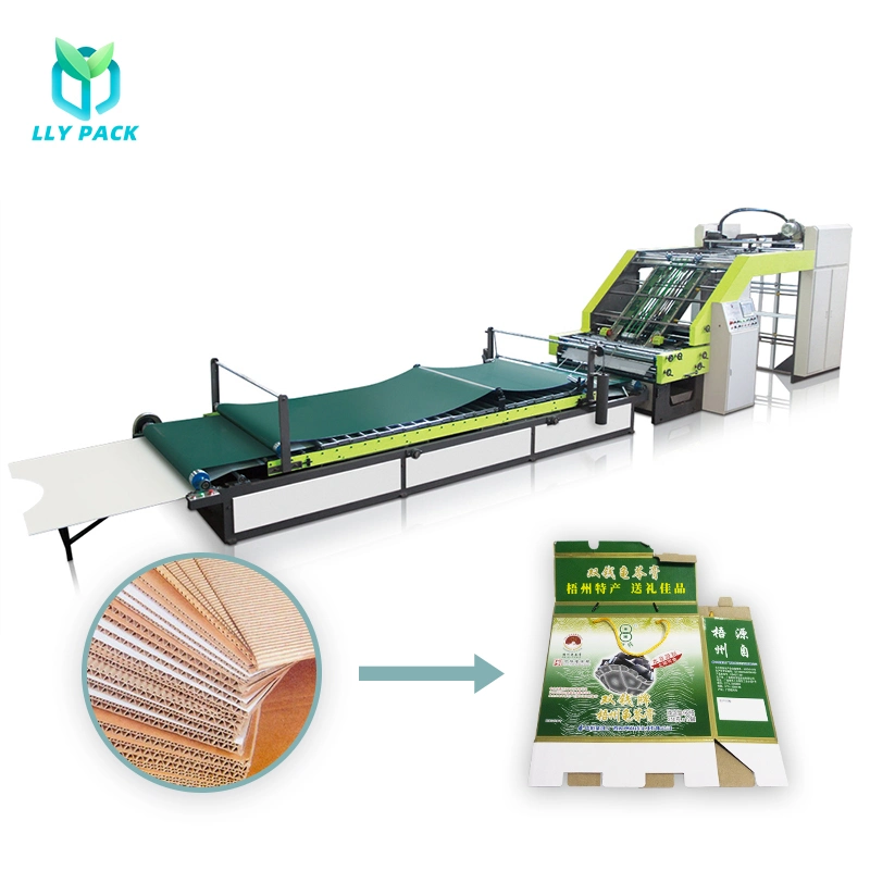 High Speed PLC Control Corrugated Paper Sheet Foil Laminating Machine