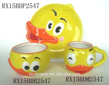 2016 cartoon animal children ceramic tableware