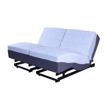 Adjustable Electric Bed with Massager and Remote Control
