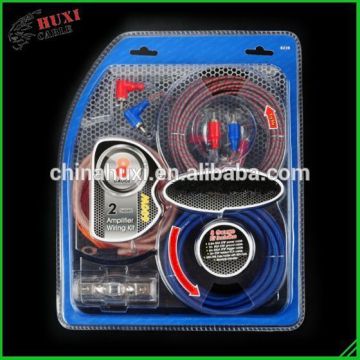 High Power High Gains ,Clear PVC Audio Car Amplifier Wiring Kits