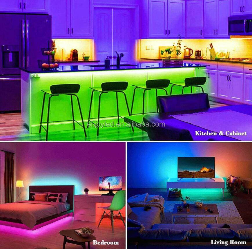 Amazon led lights with remote control RGB5050 light strip 10 meters 44 keys control waterproof suit light strip