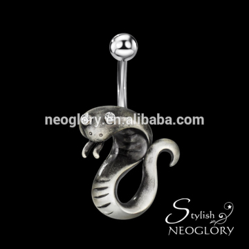 Neoglory Zinc Alloy Navel Belly Button Ring Oktant Rhinestone Hot Selling