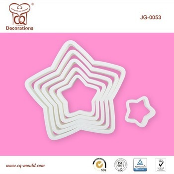 Star Shaped Plastic Cake Decorating Cookie Cutter