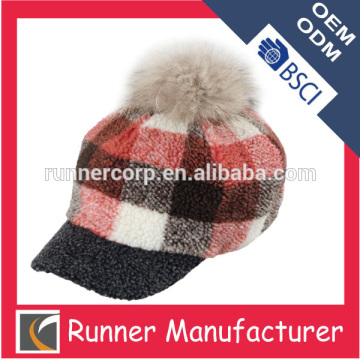 2014 fashion pompom snow hat